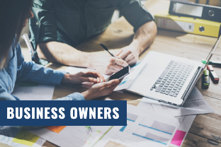 Homepage Business Owners image with text